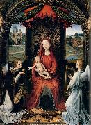 Madonna Enthroned with Child and Two Angels